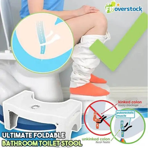 Tabouret de toilette pliable ultime pour la salle de bain