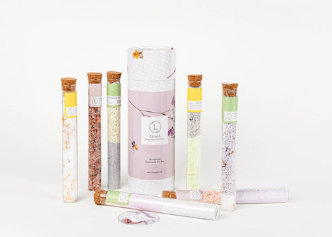 grossiste - Cadeau naturel pour votre bain en tube - Coffret de 7 tubes en verre