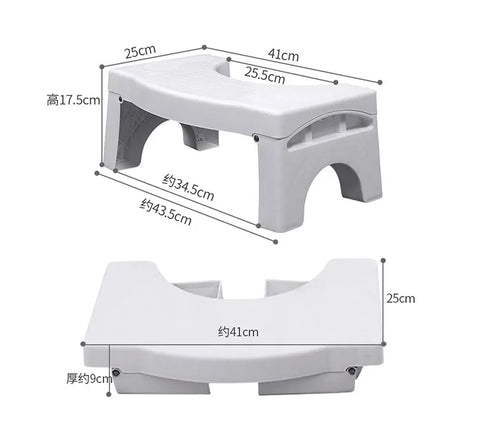 Tabouret de toilette pliable ultime pour la salle de bain