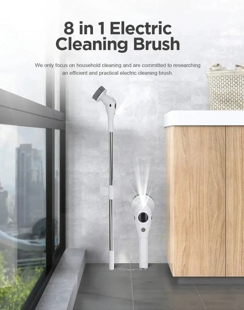 Brosse de nettoyage électrique  pour salle de bain et cuisin