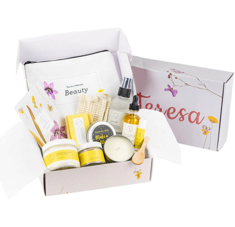 Wholesale Care Package - Coffret cadeau naturel pour le bain et le corps - 9 produits